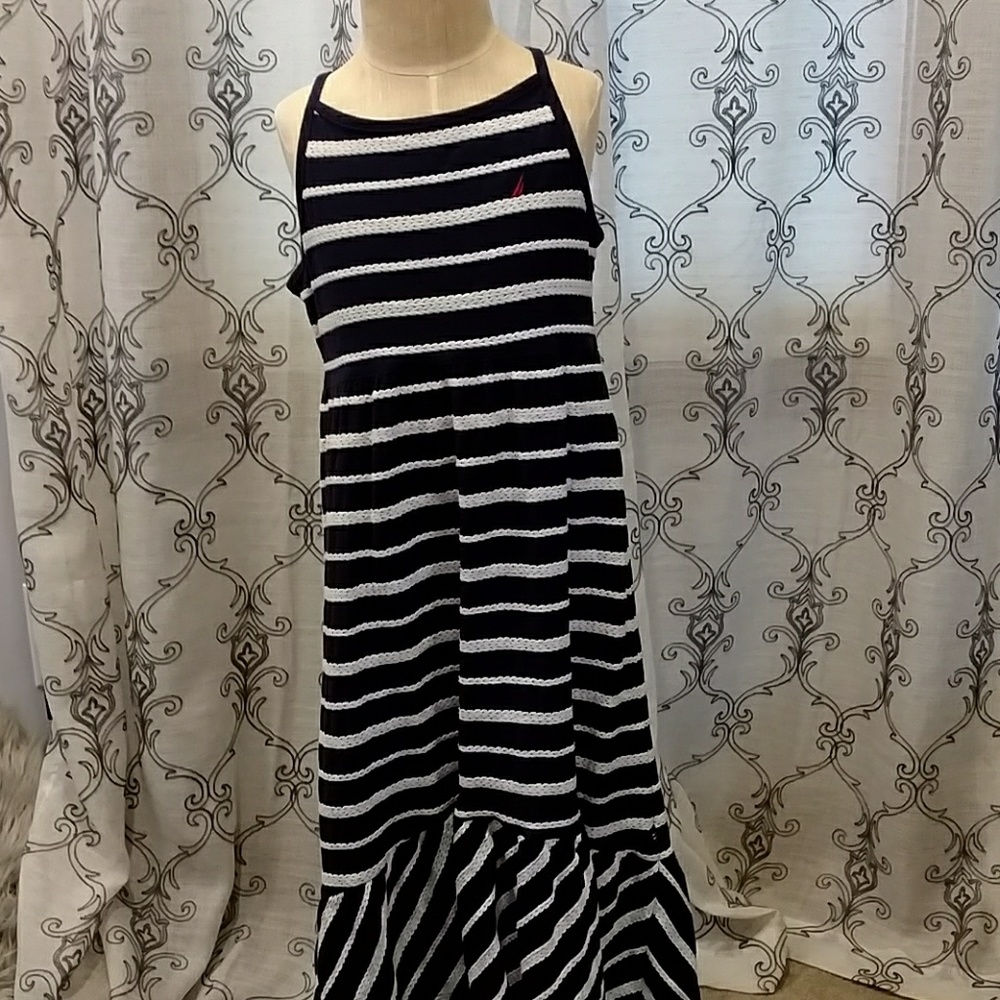 White and Navy dress